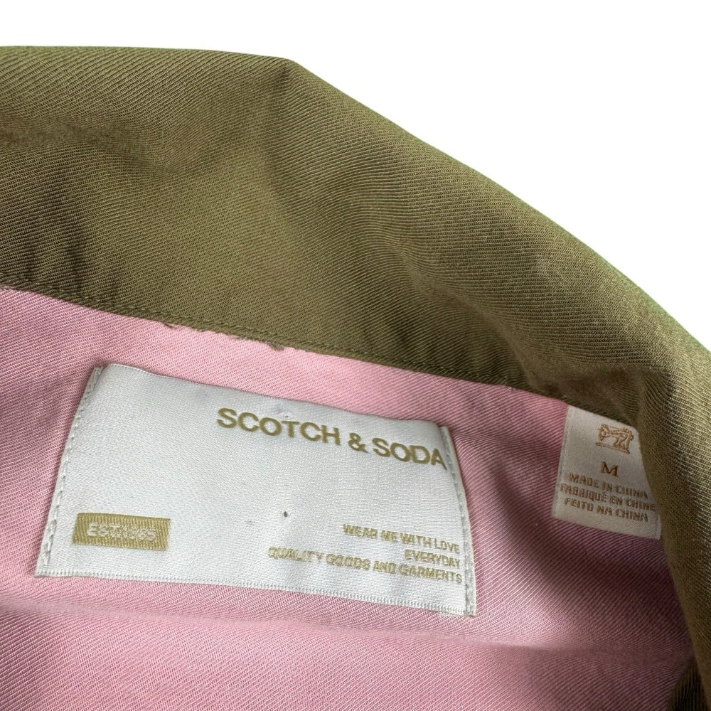 Scotch & Soda Mens Pastel Colorblock Cotton Modal Button Front Shirt M 160793 - Picture 2 of 5